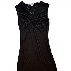 MICHAEL Michael Kors sleeveless black knit dress
